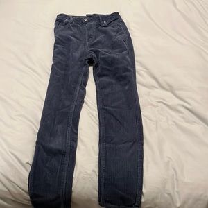 Blue corduroy pants